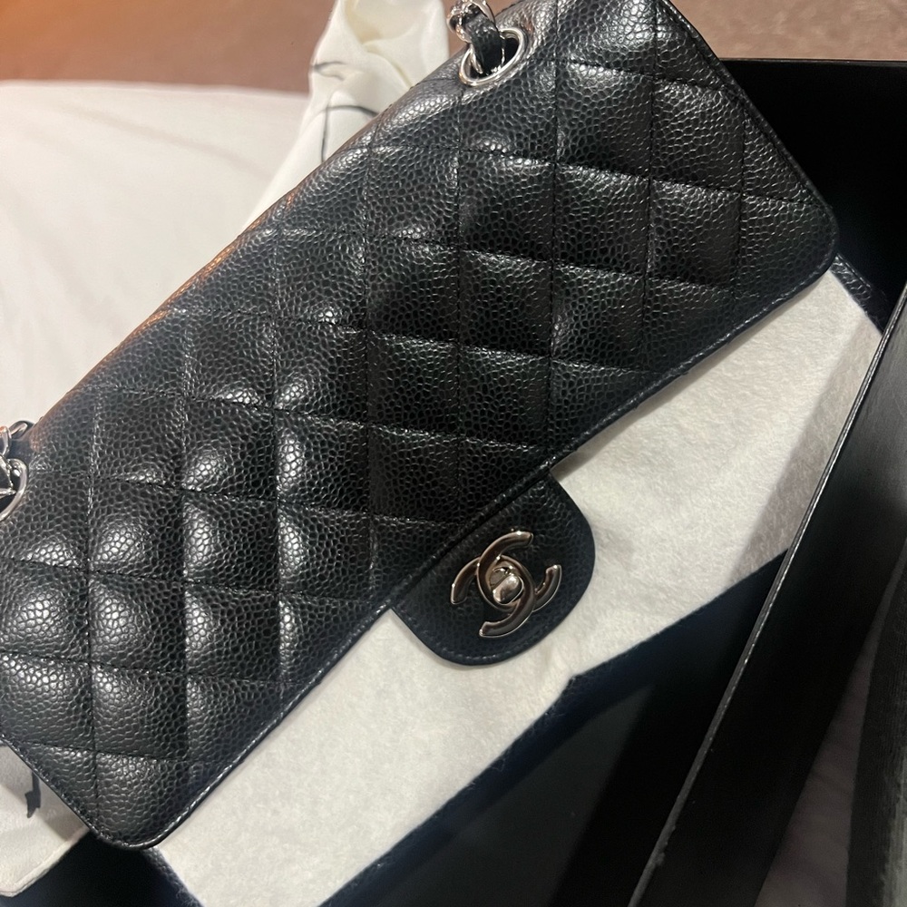Chanel Classic Black Quilted Shoulder Bag